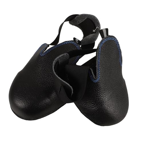 LIGIGWASH Stahlkappenschuhe Überschuhe Arbeitsschutz Überziehschuhe aus Rindsleder rutschfest für Baustelle Industrie Sicherheitsüberschuhe von LIGIGWASH