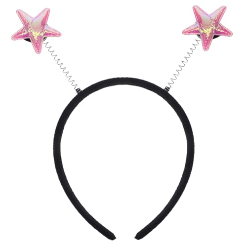 LIGIGWASH Star Haarreif Damen mit Leuchtendem Stern Design Leichtes Party Haarband für Festival Robustes und Komfortables Stirnband Modisches Accessoire für Frauen und Mädchen von LIGIGWASH