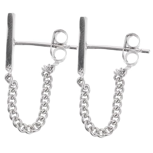 LIGIGWASH Sterling Silber Ohrstecker Kette Elegant Leicht Ohrschmuck Damen Alltag Formal Anlass Valentinstag von LIGIGWASH