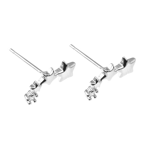 LIGIGWASH Sterling Silber Stern Ohrstecker Damen Sternen Ohrschmuck Elegant Korrosionsbeständig von LIGIGWASH