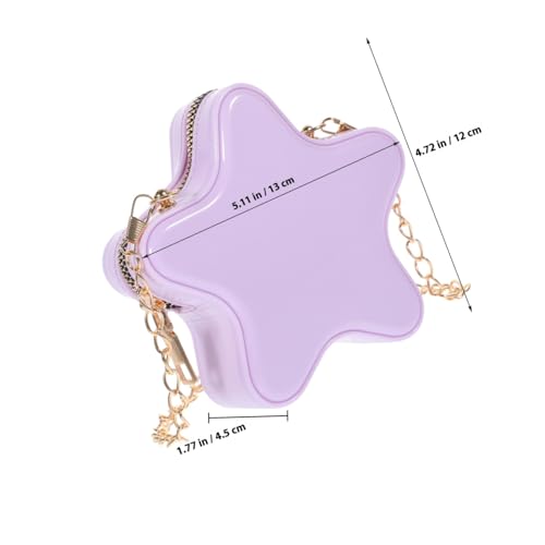LIGIGWASH Sternförmige Umhängetasche Damen Kleine Crossbody Bag mit Kette Sommer Handtasche Kompakt und Praktisch für Alltag und Nutzung von LIGIGWASH
