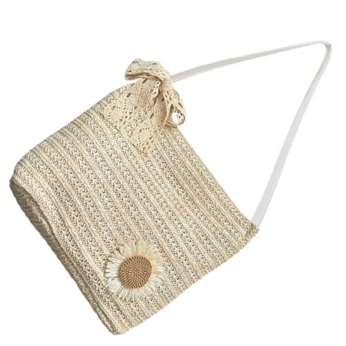 LIGIGWASH Strandtasche Damen Große Strohtasche Gewebt Schultertasche Sommer Handtasche Damen für Reisen Alltag Strandtasche mit Großer Kapazität Leicht Langlebig von LIGIGWASH