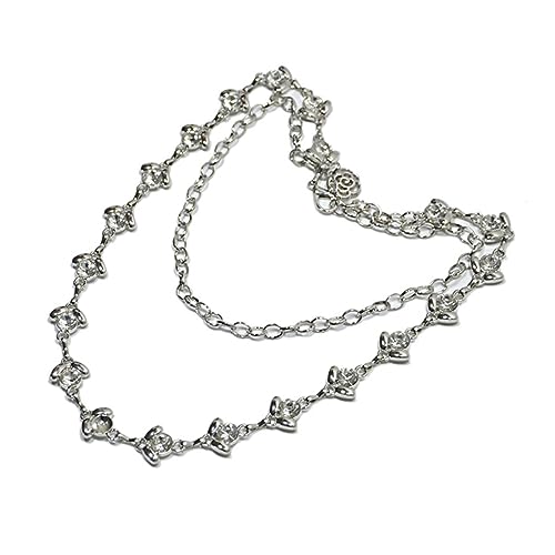 LIGIGWASH Strass Taillengürtel für Damen Metallkette für Kleider Hochzeiten und Besondere Anlässe Silber Vielseitig Einsetzbar Modisches Accessoire LIGIGWASH Strass Taillengürtel für Damen Metallkette für Kleider Hochzeiten und Besondere Anlässe Silber Vielseitig Einsetzbar Modisches Accessoire von LIGIGWASH