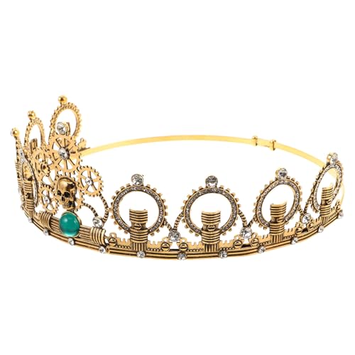LIGIGWASH Strass-stirnbänder Für Damen: Halloween- -stirnband – Stilvolle Steampunk-zahnradkrone Mit Antikem Finish Für Cosplay, Abschlussball Und Party von LIGIGWASH