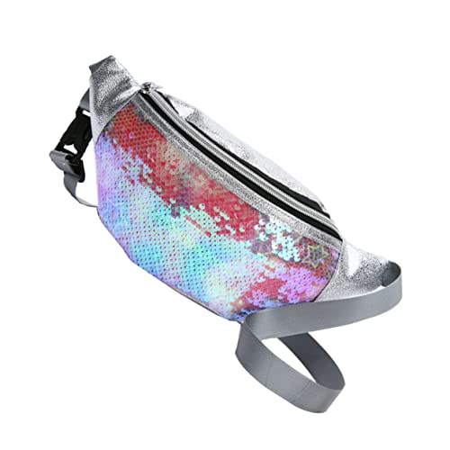 LIGIGWASH Stylischer Pailletten Sterne Umhängetasche für Damen Vielseitige Bauchtasche für Outdoor Festivals Shopping und Reisen mit Sicherem Reißverschluss und Praktischem Design von LIGIGWASH