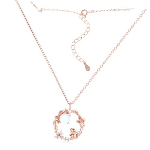 LIGIGWASH Kaninchen Halskette Hasen Anhänger Bunny Schmuck Mond Halskette Tier Anhänger Schlüsselbein Verstellbare Für Frauen LIGIGWASH Kaninchen Halskette Hasen Anhänger Bunny Schmuck Mond Halskette Tier Anhänger Schlüsselbein Verstellbare Für Frauen von LIGIGWASH