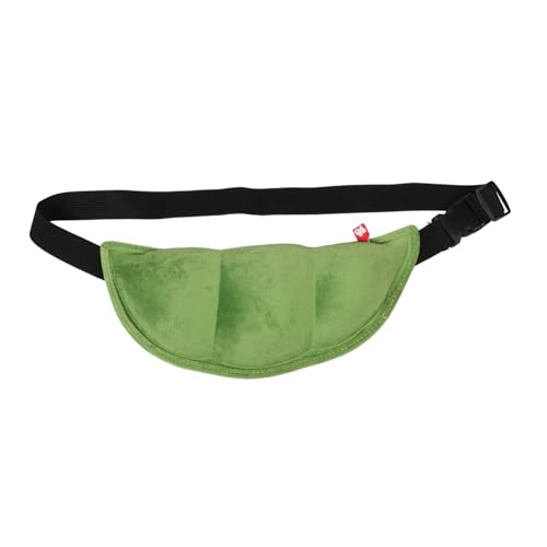 LIGIGWASH Süße Sling Chest Pack mit Verstellbarem Gürtel Lustige Weiche Umhängetasche für Damen Grüne Crossbody Bag im PEA Design Praktische und Modische Schultertasche für Alltag und von LIGIGWASH
