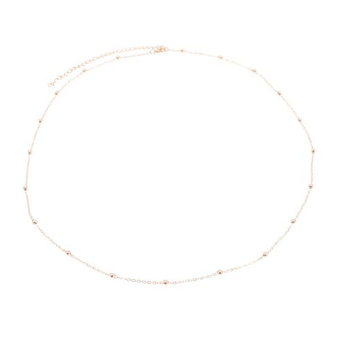 LIGIGWASH Taillenkette Damen Legierung Bauchkette Gürtel Körperkette Sommer Beach Party Schmuck Goldfarben Einfacher Kettengürtel Verstellbar Modisches Accessoire für Kleider Röcke Shorts von LIGIGWASH