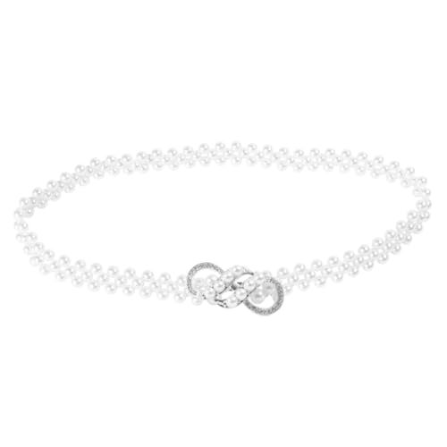 LIGIGWASH Taillenkette mit Perlen und Strass Modischer Form Gürtel für Damen Vielseitig Kombinierbarer Schmuck für Kleider Leicht Robust für Party Strand Tanz und Reisen von LIGIGWASH