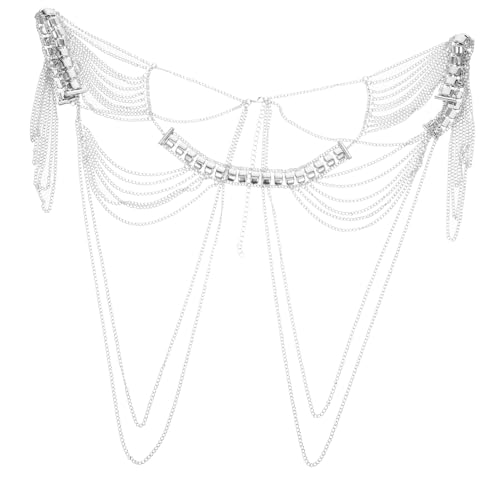 LIGIGWASH Damen Schulterkette Mit Quasten Legierung Schulterkette Körperkette Für Frauen Modeaccessoire Schmuck Leicht Und Langlebig von LIGIGWASH