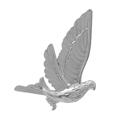 LIGIGWASH Tierbrosche Friedens Taube Anstecknadel Silberfarben Kleine Taubenform Reverspin für Kleidung Vielseitige Kragennadel Eleganter Schmuck für Hochzeit Geburtstag Party und Alltag von LIGIGWASH