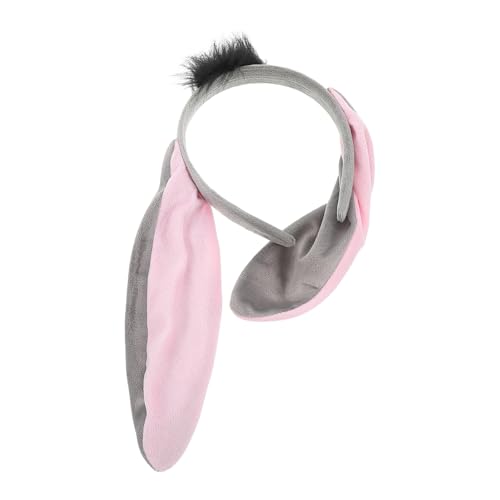 LIGIGWASH Esel Stirnband Mit Eselsohren-design Für Tierkostüme Halloween-accessoires Und Kostümpartys Für Erwachsene Und Junge Mädchen von LIGIGWASH