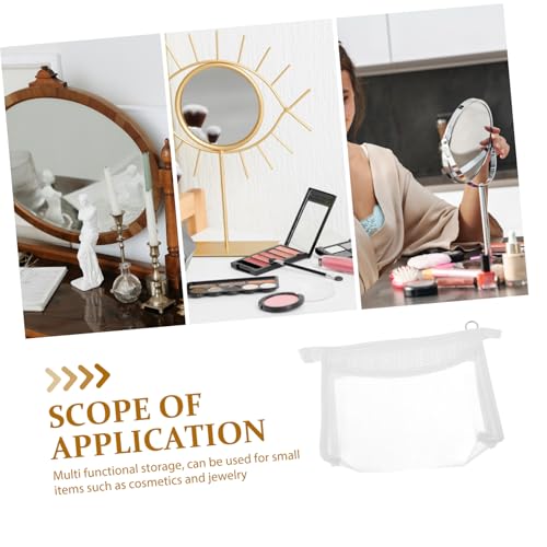 LIGIGWASH Transparent Kosmetiktasche mit Glattem Reißverschluss Große Kapazität Leichter Kulturbeutel für Reise und Koffer Durchsichtiges PVC Material Vielseitig Verwendbar für Damen von LIGIGWASH