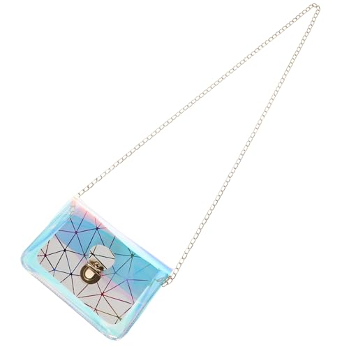 LIGIGWASH Transparente Jelly Bag Damen Schultertasche Mini PVC Beutel Modische Umhängetasche für Alltag Party Shopping Rosa von LIGIGWASH