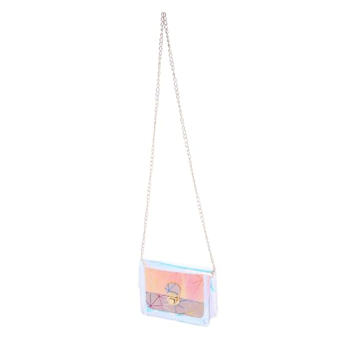 LIGIGWASH Transparente Kleine Damen Schultertasche mit Verstellbarer Kette Crossbody Tasche für Alltag Elegantes Design Langlebiges Material als zu Weihnachten und Geburtstag von LIGIGWASH