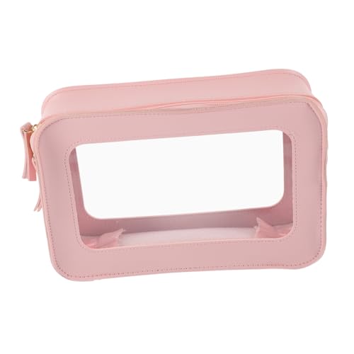 LIGIGWASH Transparente Kosmetiktasche Damen Reise wasserdichte Makeup Tasche mit Reißverschluss Wiederverwendbarer Organizer Beutel für Alltag Business Camping und Freizeit Praktischer von LIGIGWASH