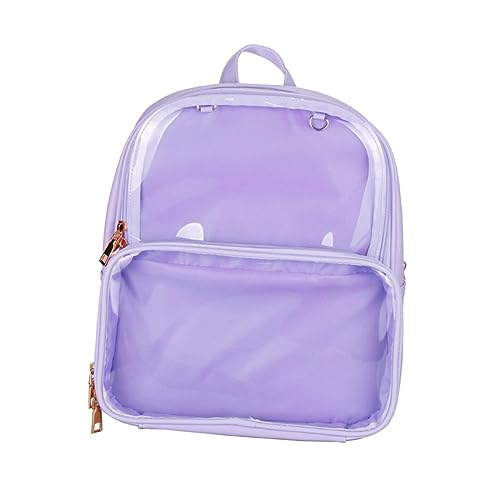 LIGIGWASH Transparenter Geleebeutel Rucksack Für Teenager Schulranzen Mit Verstellbaren Riemen Stylischer Rucksack Für Jungen Und Mädchen Für Schule Und Freizeit von LIGIGWASH
