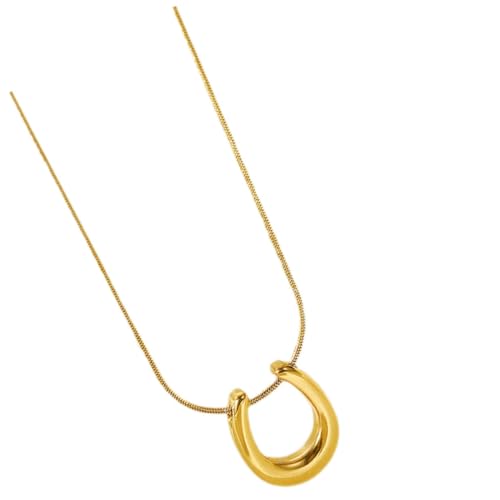 LIGIGWASH U Förmige Damen Halskette aus Hochwertigem Leichte Clavicle Chain Eleganter Schmuck für Alltag und Party Minimalistisches Design Vielseitig Kombinierbar von LIGIGWASH