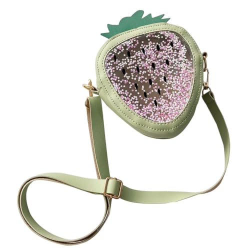 LIGIGWASH Umhängetasche Für Mädchen Mit Cartoon-Frucht-Design Bunte Glitzer-Pailletten Münzgeldbörse Für Junge Mädchen Als Geburtstagsgeschenk Vielseitig Für Alltag Und Besondere von LIGIGWASH