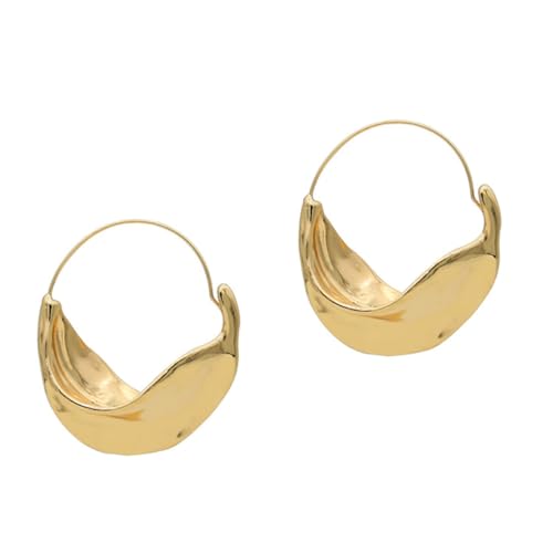 LIGIGWASH Unregelmäßige Dangle Ohrringe für Damen Metall Industrial Ohrhänger Statement Schmuck für Alltag und Party Modische Drop Creolen für Besondere Anlässe von LIGIGWASH