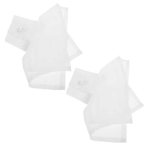 LIGIGWASH Unregelmäßige Fake Ärmel Manschetten Damen Abnehmbare Rüschen Ärmel Manschetten Dekorative Handgelenk für Blusen Kleider Modische Puff Zubehör von LIGIGWASH