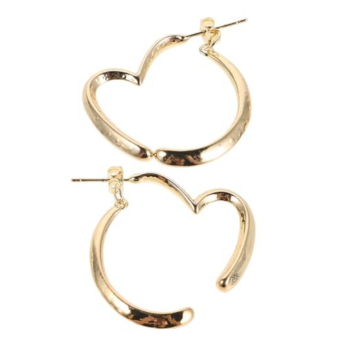 LIGIGWASH Unregelmäßige Herz Ohrringe Goldfarbene Dangle Creolen Damen Schmuck Leicht Langlebig Für Alltag und Besondere Anlässe Geschenkverpackt LIGIGWASH Unregelmäßige Herz Ohrringe Goldfarbene Dangle Creolen Damen Schmuck Leicht Langlebig Für Alltag und Besondere Anlässe Geschenkverpackt von LIGIGWASH