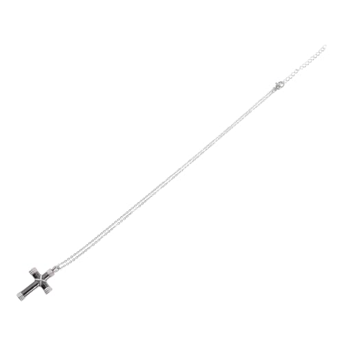LIGIGWASH Urnen Halskette Kreuz Anhänger Langlebigem Titanstahl Schmuck Erinnerungskette für Haustier und Geliebte Menschen Rostfrei Kratzfest Einzigartiges Design für Gedenken von LIGIGWASH