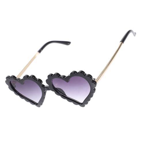 LIGIGWASH Uv Sonnenbrille Herzform Modisch Robust Langlebig Partybrille Outdoor Geeignet für Mädchen Jungen als Stylisches Accessoire Alljährlich Tragbar von LIGIGWASH
