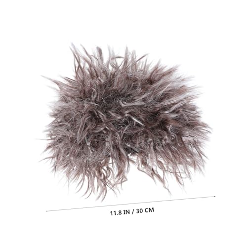 LIGIGWASH Verrückter Wissenschaftler Perückenset mit Realistischen Braunen Zöpfen Leichter Cosplay-haarersatz mit Klebbaren Schnurrbart und Augenbrauen Vielseitiges Halloween-kostümzubehör von LIGIGWASH