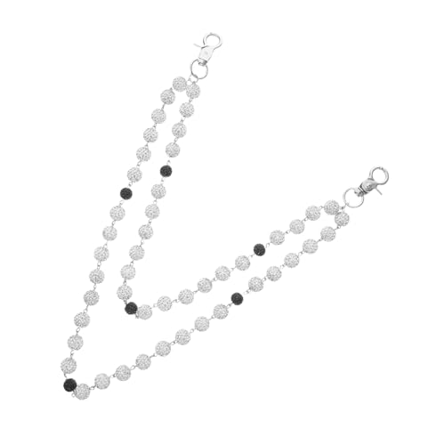 LIGIGWASH Verstellbare Damen Hüftkette mit Perlen und Strass Handgefertigte Taillenkette für Damenhosen Leichter Schmuck für Jeans und Casual Modisches Accessoire für Party und Alltag von LIGIGWASH