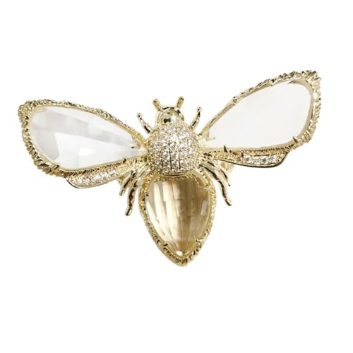 LIGIGWASH Verstellbarer Damenring Zeigefinger Biene Design Kreativer Modeschmuck Goldfarbener Glanz Insekt Schmuck Geschenk für Alltag Party von LIGIGWASH