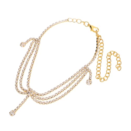 LIGIGWASH Verstellbares Metall Fußkettchen Damen Wasserfest Stilvolle Strand Fußkette Schmuck mit Leichtes und Hautfreundliches Design für Sommerpartys und Alltag von LIGIGWASH