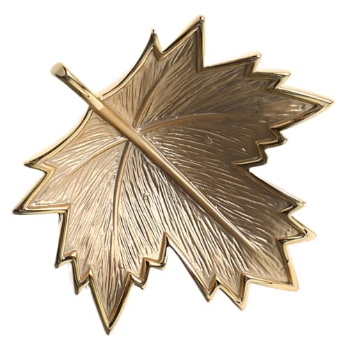 LIGIGWASH Vintage Blattbrosche Damen Gold Emaille Ahornblatt Anstecknadel Retro Herbst Schmuck für Schals Hüte Anzüge Elegantes Lapel-pin Accessoire für Festliche Anlässe und Thanksgiving von LIGIGWASH