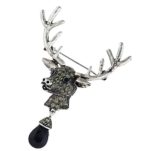LIGIGWASH Hirschbrosche Pin Vintage Brosche Dekorative Kleidung Brosche Pin Anstecknadel Für Damen Herren Pullover Anzug Kleid Schmuck Ornament von LIGIGWASH