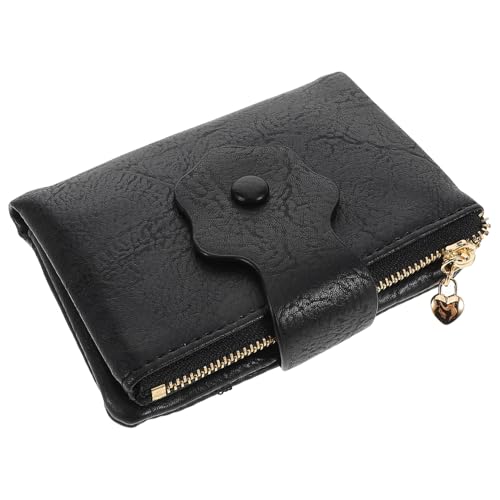 LIGIGWASH Vintage Damen Kartenetui mit Münzfach Multifunktionales Trifold Portemonnaie aus Langlebigem PU Material Kompakt mit Elegantem Floralem Design als Kleiner Geldbeutel für Frauen von LIGIGWASH