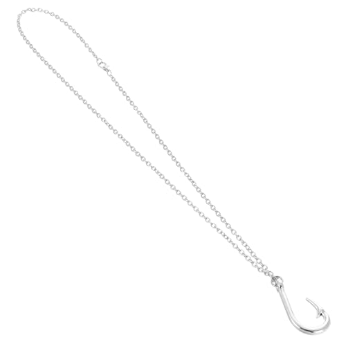 LIGIGWASH Vintage Fischhaken Anhänger Halskette Groß Retro Minimalistisch Angelhaken Schmuck Für Damen Herren Angler Geschenk Stilvolles Accessoire Für Freizeit Und Nachtclub LIGIGWASH Vintage Fischhaken Anhänger Halskette Groß Retro Minimalistisch Angelhaken Schmuck Für Damen Herren Angler Geschenk Stilvolles Accessoire Für Freizeit Und Nachtclub von LIGIGWASH
