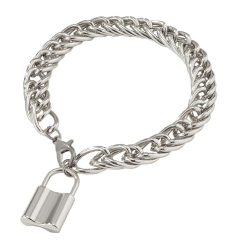 LIGIGWASH Vintage Fußkette mit Kreativem Schloss Anhänger Silberne Metall Filigrane Fuß und Knöchel Kette für Frauen Elegantes Design Einfach Auszuziehen Perfektes von LIGIGWASH