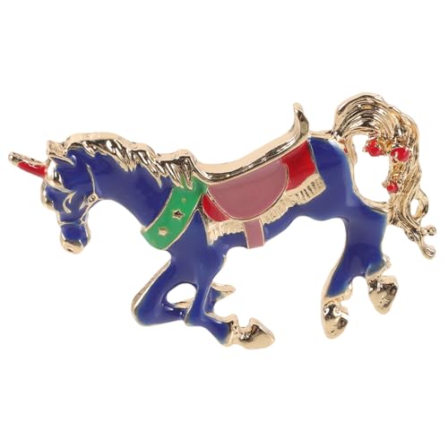 LIGIGWASH Vintage Kleine Pferdebrosche Anstecknadel Dekorativer Anzug Pin für Kleidung Damen Herren DIY Broschenschmuck Sicherer Verschluss Modisches für Feiertage und Zufällige Farbe von LIGIGWASH