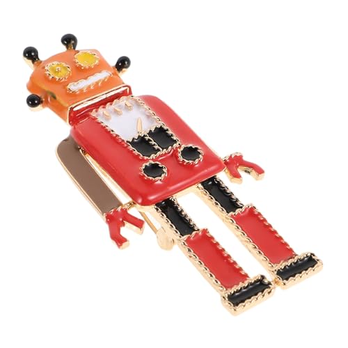 LIGIGWASH Vintage Robot Brosche Herren Retro Anstecknadel aus Langlebiger Legierung Vielseitiger Schmuck für Jacken Formelle Kleidung und Rucksäcke Einzigartiges für Männer und Studenten von LIGIGWASH