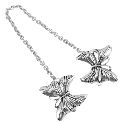 LIGIGWASH Vintage Schmetterling Cardigan Clip aus Zinklegierung Eleganter Ketten broschenclip für Damen Modisches Kleidungsaccessoire mit Einzigartigem Schmetterlingsdesign Vielseitig von LIGIGWASH