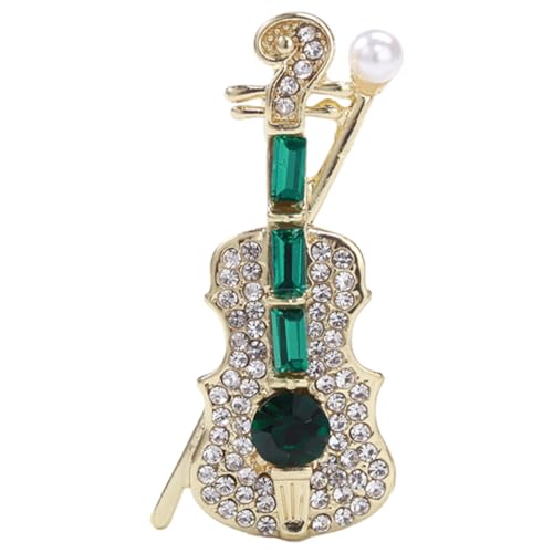 LIGIGWASH Violin Brosche Pin für Frauen und Stilvolle Brosche mit Einzigartigem Violinendesign für Hochwertigem Legierungsmaterial Bringt Ihre Garderobe von LIGIGWASH