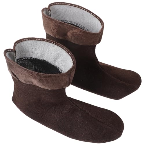 LIGIGWASH Warmer Atmungsaktiver Regenstiefel Innensocken Einsatz für Herren Weicher Plüsch Herausnehmbar Isolierend für Kalte Tage Passend für Niedrige Hohe Stiefelgrößen von LIGIGWASH