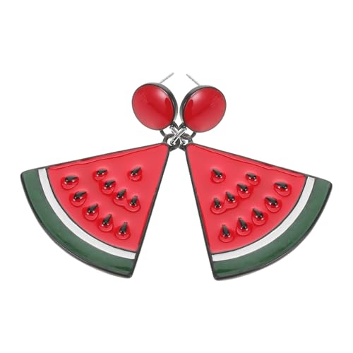 LIGIGWASH Wassermelonen Ohrringe Zinklegierung Versatile Schmuck für Alltag Partys und Dates Trendige Langlebige Accessoires für Damen Süße Frucht Charms für LIGIGWASH Wassermelonen Ohrringe Zinklegierung Versatile Schmuck für Alltag Partys und Dates Trendige Langlebige Accessoires für Damen Süße Frucht Charms für von LIGIGWASH
