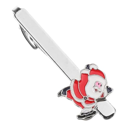 LIGIGWASH Weihnachtlicher Santa Claus Krawattenklammer aus Langlebiger Legierung Einfach zu Befestigen Vielseitig für Business Party und Bankett Stilvolles Herren Necktie Accessoire von LIGIGWASH
