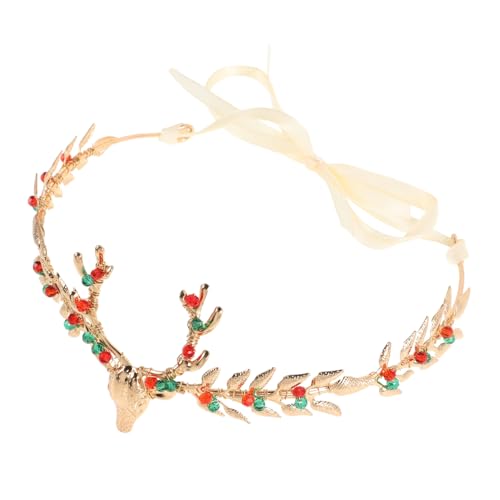 LIGIGWASH Weihnachtliches Haarreif mit Funkelnder Strasskrone Eleganter Haarschmuck für Damen Stabile Metalllegierung Modisches Accessoire für Party Geburtstag und Festtage von LIGIGWASH