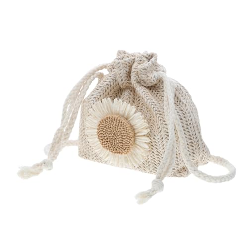 LIGIGWASH Weißer Gewebter Wasserbottich umhängebeutel für Damen Modische Schultertasche mit Ausreichend Stauraum Langlebiges Material Vielseitig Tragbar als Crossbody Messenger tasche von LIGIGWASH