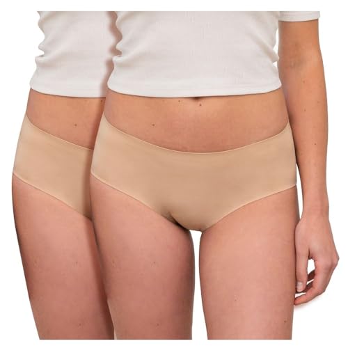 LIGNE V Seamless Invisible Period Panties - Washable Eco-Friendly - All Flow - Absorbent - Teenagers and Women Large Sizes/Skin Color von LIGNE V