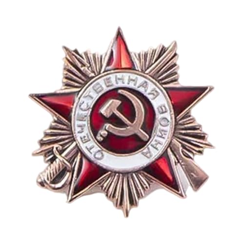 Anstecknadel für Sammlerabzeichen des sowjetischen Ordens des Patriotischen Krieges in heller Farbe, für Geschichtsinteressierte und Militär-Enthusiasten, historisches Sammlerstück, Einheitsgröße, Wie von LIGSLN