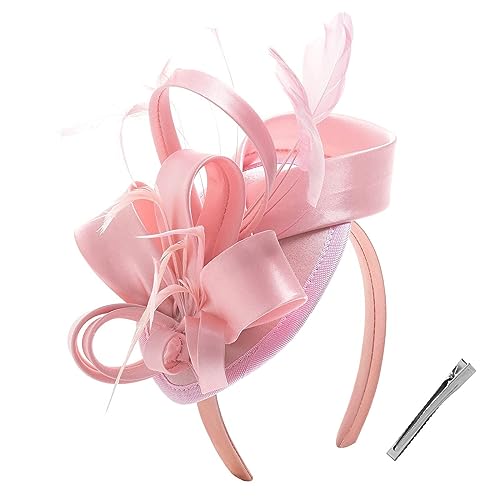 Blumen Pillbox Stirnband Fascinator Mit Clip 1920er Jahre Für Mädchen Frauen Vintage Pillbox Fascinator Fascinator Hüte Für Frauen Party Bulk von LIGSLN