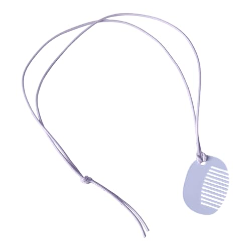 Einzigartiger Kamm-Anhänger, Halskette, verstellbare Länge, auffällig, bunt, geeignet für verschiedene Anlässe, Reisezubehör für Damen, Oval, Wie beschrieben, Wie beschrieben von LIGSLN